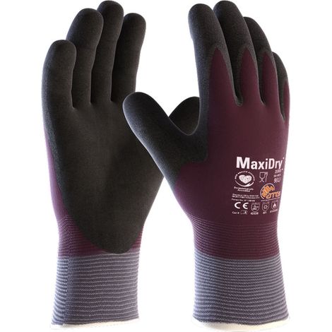 Gants de travail ATG MaxiDry 56-451 - 8 (M) - Pourpre