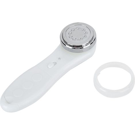 Nettoyeur Visage Vibrant Portable Appareil de Massage Facial Électrique Ionique Instrument de Beauté Importé Blanc (1/5)