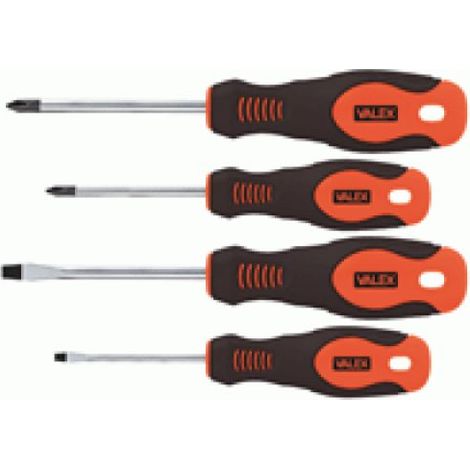 Cacciaviti serie 4 pezzi (2 taglio + 2 croce PH) 1463890 VALEX (1/2)