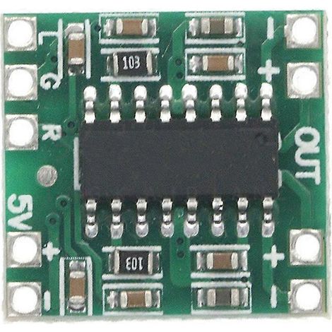 PAM8403 Digitalverstärkerplatine, 2 x 3 W, Klasse D, 2,5 V bis 5 V Stromversorgung, für DIY-Audioprojekte (1/5)