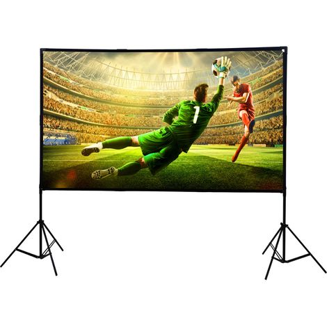 Extralink schermo di proiezione pieghevole 100" psf-100 schermo di proiezione pieghevole 16:9, 220x125cm, bianco