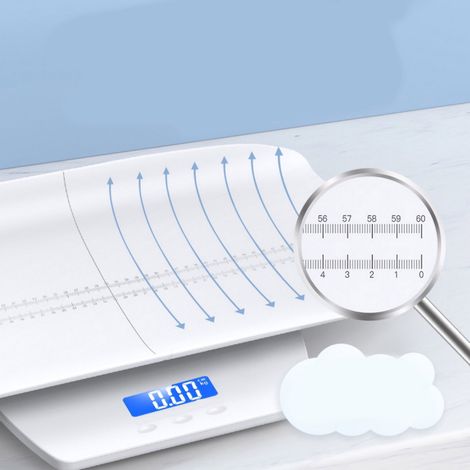 Balance numérique multifonctionnelle pour bébé, pèse-taille et balance électronique pour nouveau-né et jeune enfant (type séparé) (1/5)