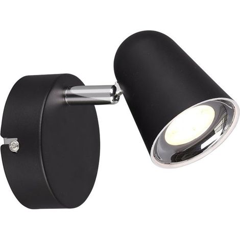 Faretto da Interno a LED in Plastica Nero Opaco