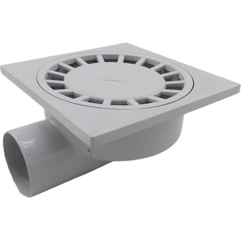 Sifone a parete in PVC da 75 mm, piletta di scarico in ABS ad alta resistenza, per bagno, doccia, scarico a pavimento, sifone laterale ad alta portata