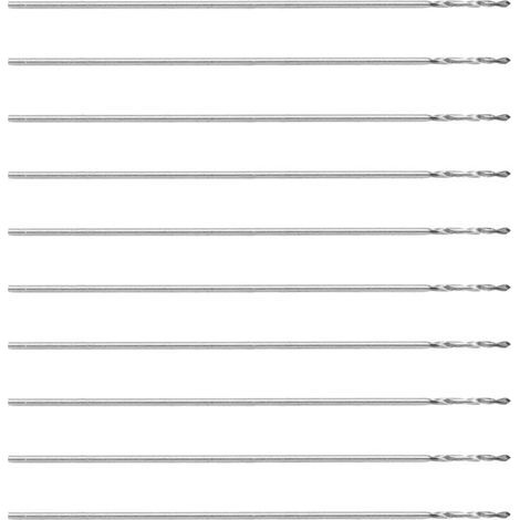 Lntyq 10 pièces foret hélicoïdal petite tige droite perles machines-outils de forage K10 0.3mm (1/5)