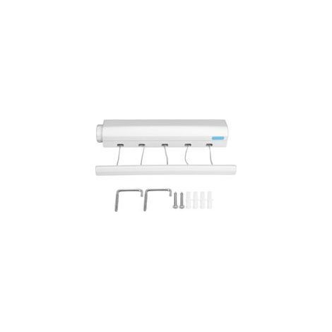 Tendedero rétractable à 5 cordes, facile à installer, idéal pour salle de bain, cuisine, ou balcon intérieur. (1/5)