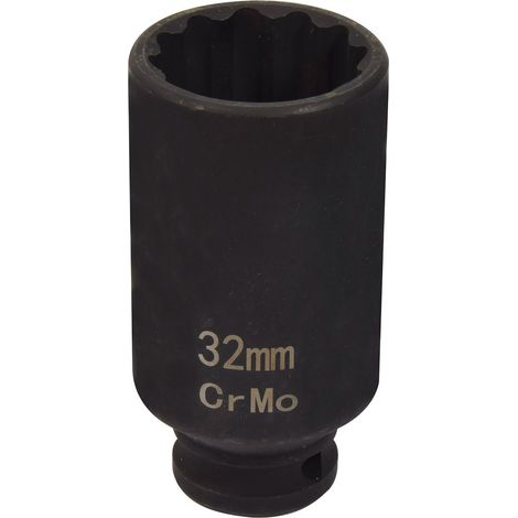 Douille à choc 32 mm - 12 pans