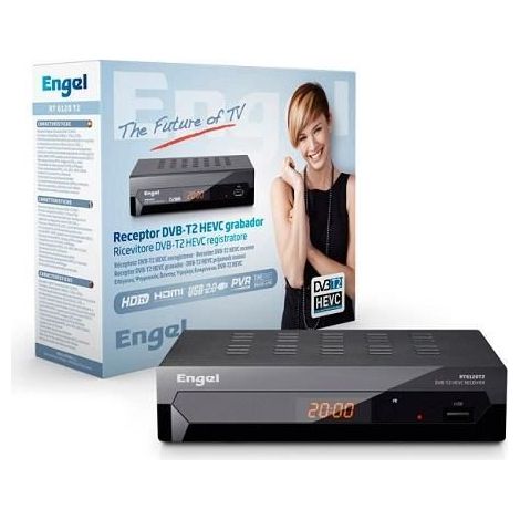 Récepteur Numérique - ENGEL - DVB-T2 HEVC - 1080p - PVR - HDMI, USB 2.0 (1/2)