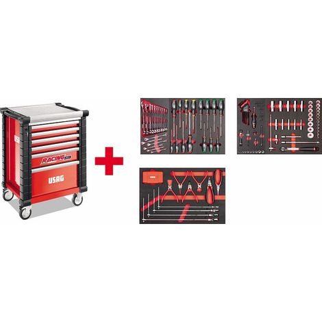 CARRELLO RACING ASSORTIMENTO AUTORIPARAZIONE 495 MAA 155 PZ 519 RS6/3MA