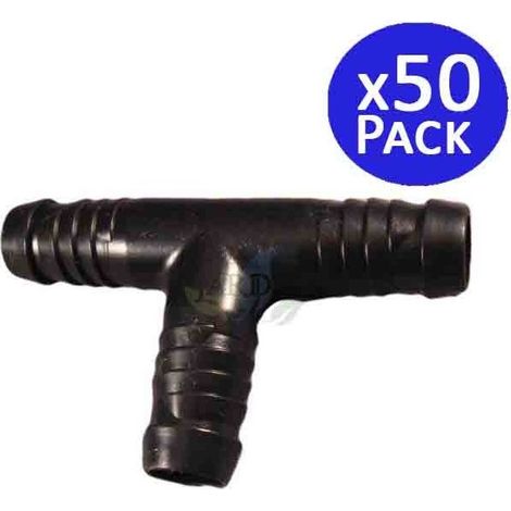 Set di 50 Te a Pressione Scanalato da 16 mm per tubo Rain Bird SPX30 (1/2)