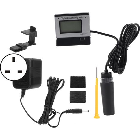 EC‑1383B Moniteur de Conductivité Écran LED pour Laboratoire, Aquariums, Aquaculture, Prise UK 220V‑240V (1/5)