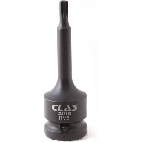 Douille embout choc ribe M5 L.78mm 1/2'' Cr-Mo - SA 0450 - CLAS Equipements