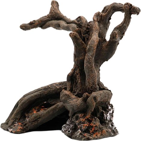 Driftwood - Arbre Submergé en Résine pour Aquarium et Terrarium - Décoration Naturelle pour Amphibiens et Reptiles - 1 Pièce (1/5)