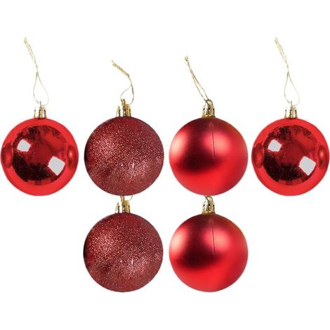 Boules Noël Lot en Vrac Boules Décoratives Lot ornements Noël Pour Sapin De Noël Cour Jardin Intérieur Porte Entrée Mariage Fête Dansante Lieu Travail Bureau (1/5)