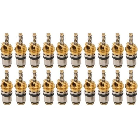 20pcs Tic de noyau de soupape à haute pression pour la plupart des pneus de climatisation de voiture automobile Remplacement de pneu Remplacement de Peugeot (1/4)