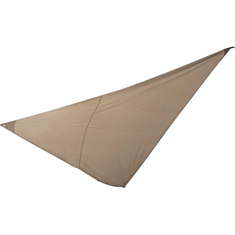 Voile D'ombrage 4x4x4m Beige Protection Uv & Design Triangulaire Moderne - Kb8 Import Export (1/2)