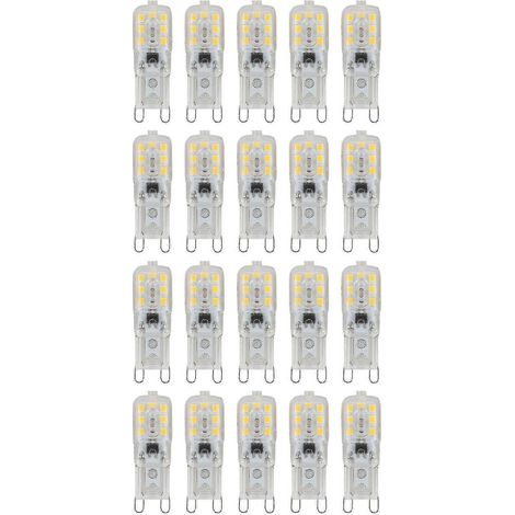 Ampoule LED G9 à intensité variable 5W AC220-240V blanc chaud, remplacement pour lampe halogène (1/4)