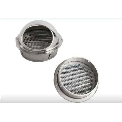 Sortie d'aération murale de couverture de ventilation de grille ronde d'évent d'air d'acier inoxydable,tuyau d'échappement respirable de hotte 200mm (1/3)