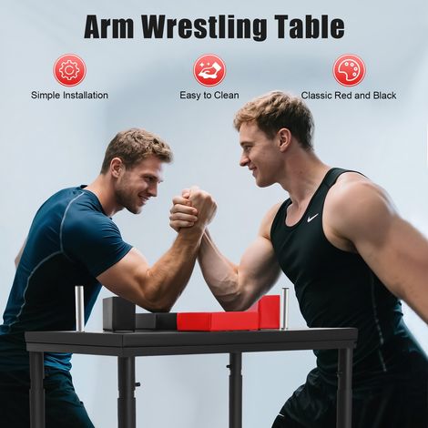 Table de bras de fer professionnelle, avec coussins de protection réglables et repose-poignets standard, adaptée à un usage domestique et en salle de sport (1/5)