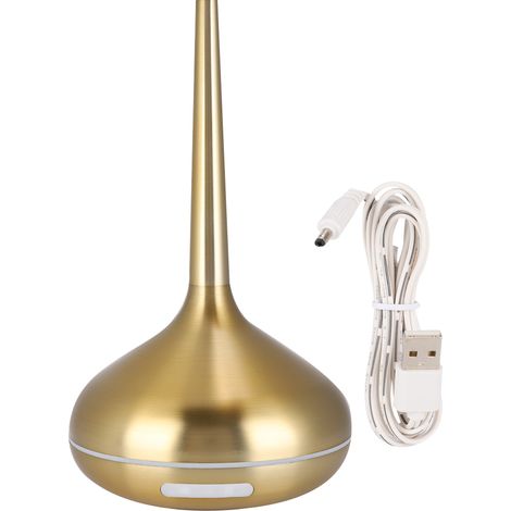 Umidificatore da 120 ml con diffusore di fragranze, luce notturna a LED a 7 colori, colore oro. (1/5)