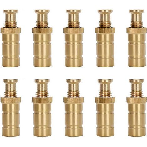 Lot de 10 ancrages en laiton pour couverture de piscine, compatibles avec les trous de 19 mm (3/4 pouce) pour surfaces en béton et pavées, pour piscines enterrées. (1/5)