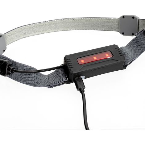 Projecteur LED haute intensité pour l'extérieur avec tête souple - rechargeable par USB, noyau COB, 350 lumens, 3 niveaux de lumière, 1pc (1/4)