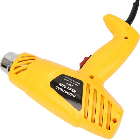 Kit pistolet à air chaud en plastique ABS avec 5 buses, 2000 W, prise J10-EU, 250 V (1/5)