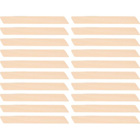 20 spatules applicatrices en bois de forme quadrangulaire pour l'épilation (1/5)
