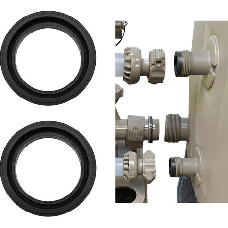 2 Pièces Joint pour Spa Remplacement 11699 SB-B20 SSP-H-20-1 28407E  Joint d’Entrée Sortie pour Pure Spa 28409E, pour Connecteur de Tube Anti-Fuites (1/5)