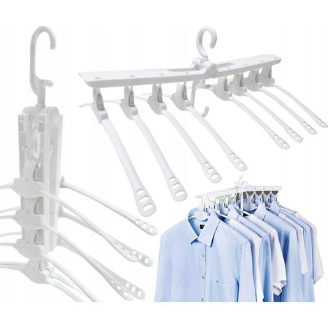 No-name U1F porte-vêtements blanc multifonctionnel pliable (1/3)