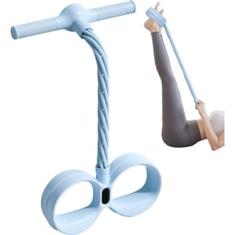 Bande de résistance pour pédalier Appareil d'exercice à 6 tubes Bande de résistance multifonction pour pédalier Pour femmes : abdominaux, taille, bras, jambes, yoga, pilates, musculation à domicile (1/5)