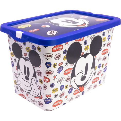 Boîte de Rangement Enfant avec Fermeture Click 7 Litres - Organisateur Plastique Multiusage pour Jouets et Chambre Enfants (1/5)