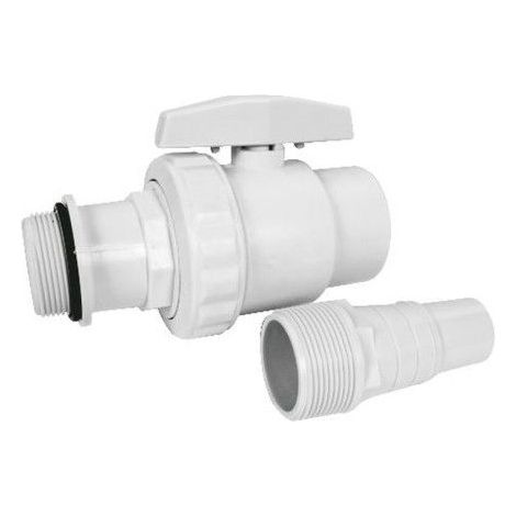 Valvola Di Chiusura Per Piscina + Connettore Ø 32/38 (1/4)