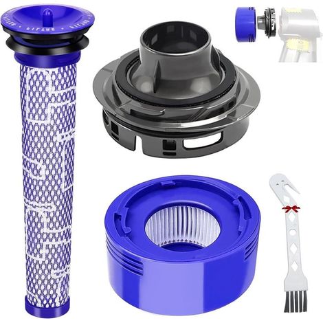 Filter Accessories for Dyson V7 V8 Vacuum Cleaner, Rear Motor Cover + Rear HEPA Filter + Replacement Filter Set for Dyson V7 V8 Vacuum Cleaner (1/5)