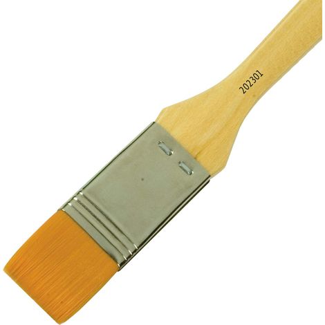 Pinceau d'artiste Solo Goya Goldhair Synthetics, largeur 26 mm, avec fibres synthétiques dorées, pour vernir et apprêter
