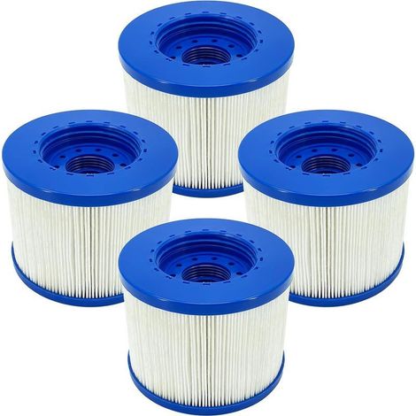 Lot de 4 Filtre Spa a Visser, Cartouche Filtrante pour Spa Gonflable, pour Cosy Spa,Clever Spa,lumix Rechange Filtre pour Spa (1/5)