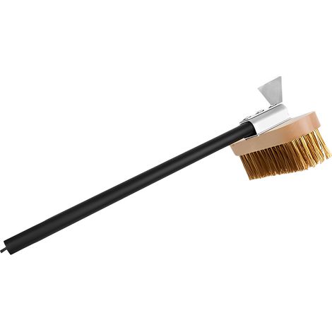 Brosse de four en cuivre noir Anygleam 41 cm avec grattoir métallique et accessoires de nettoyage (1/5)