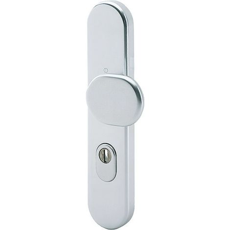 HOPPE ZT-Knopf a.SI-Langs., 86G/3332ZA m.ZA, PZ E72, F1 eloxiert (1/4)