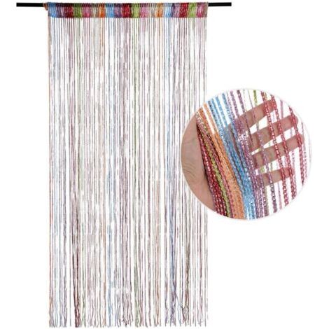 Pair Rideau à franges (91x200 cm), décoratif et multicolore, idéal pour portes, fenêtres ou événements spéciaux, décoration originale