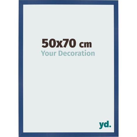 yd. - Cadre photo 50x70 - Bleu Fonce - MDF - Bologna