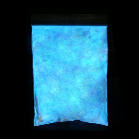 Poudre Phosphorescente Lumineuse pour Peinture DIY Pigments de Revêtement Noctilucent Teinte Bleu Ciel (1/5)