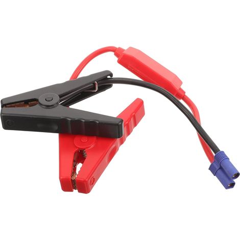Câble de Démarrage 12v Léger Pince Crocodile en Cuivre et Plastique, Protection Inversion, pour Batterie de Voiture et Moto en Situation D'urgence (1/5)