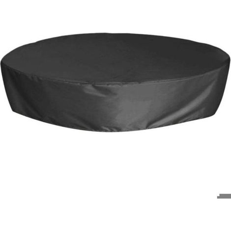 Couverture Piscine Ronde - Tissu Oxford 210D - Imperméable UV Résistant - Pour Piscine Ronde Extérieure - Diamètre 162 cm Hauteur 30 cm (1/4)