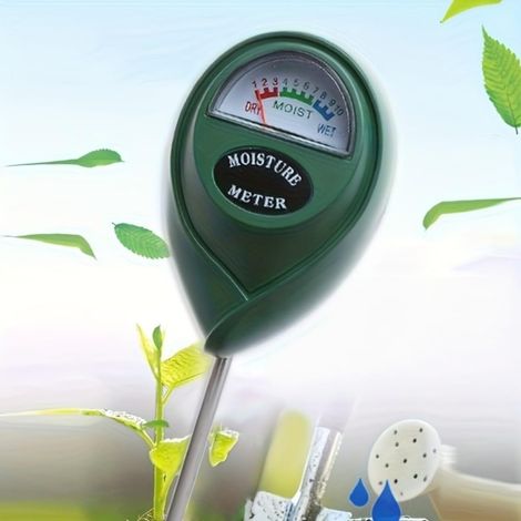 Analoges Bodenfeuchtemessgerät – 1 Stück – Robustes Metall – Schnelle Messung ohne Batterien – Für den Innen- und Außenbereich, Garten/Gewächshaus – Langlebige Sonde (1/5)