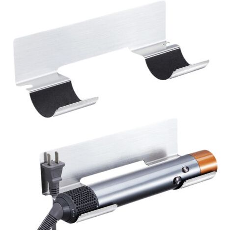 Organisateur d'accessoires de coiffure - support pour sèche-cheveux sans perçage - acier inoxydable