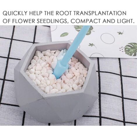 16 Kit d'outils de jardinage miniatures, mini outils de jardinage portables pour plantes succulentes, adapté aux plantes d'intérieur et d'extérieur (bleu)