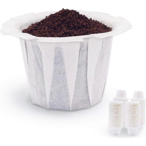 Einweg-Kaffeefilter, 100 Stück Kaffeefilterpapier für Einzelportionsbrüher 1.0 und 2.0, für (1/5)