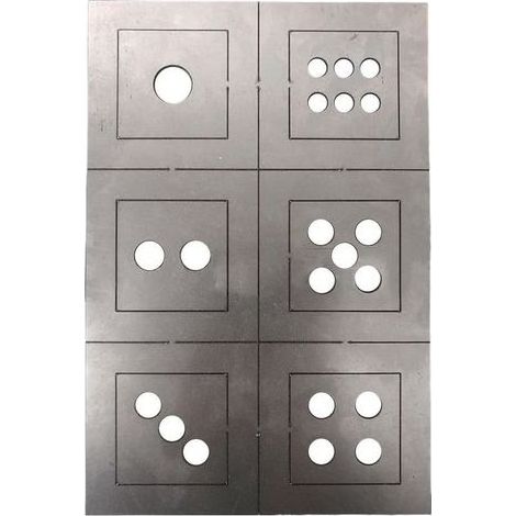 Kit de soudage aux dés, kit de pratique de soudage en acier doux Équipement de soudage d'acier doux,Tôles métalliques robustes en acier à faible teneur en carbone pour les débutants pratiquant (1/5)