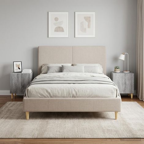 vidaXL Mesita de Noche 2 uds. Sonoma gris 43 x 34,5 x 50 cm (1/5)