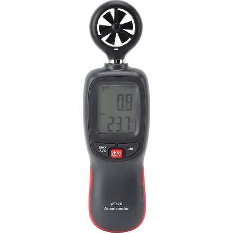 Digitales Anemometer Bluetooth Handgerät zur Messung von Windgeschwindigkeit, Temperatur und Windchill mit Rückseite